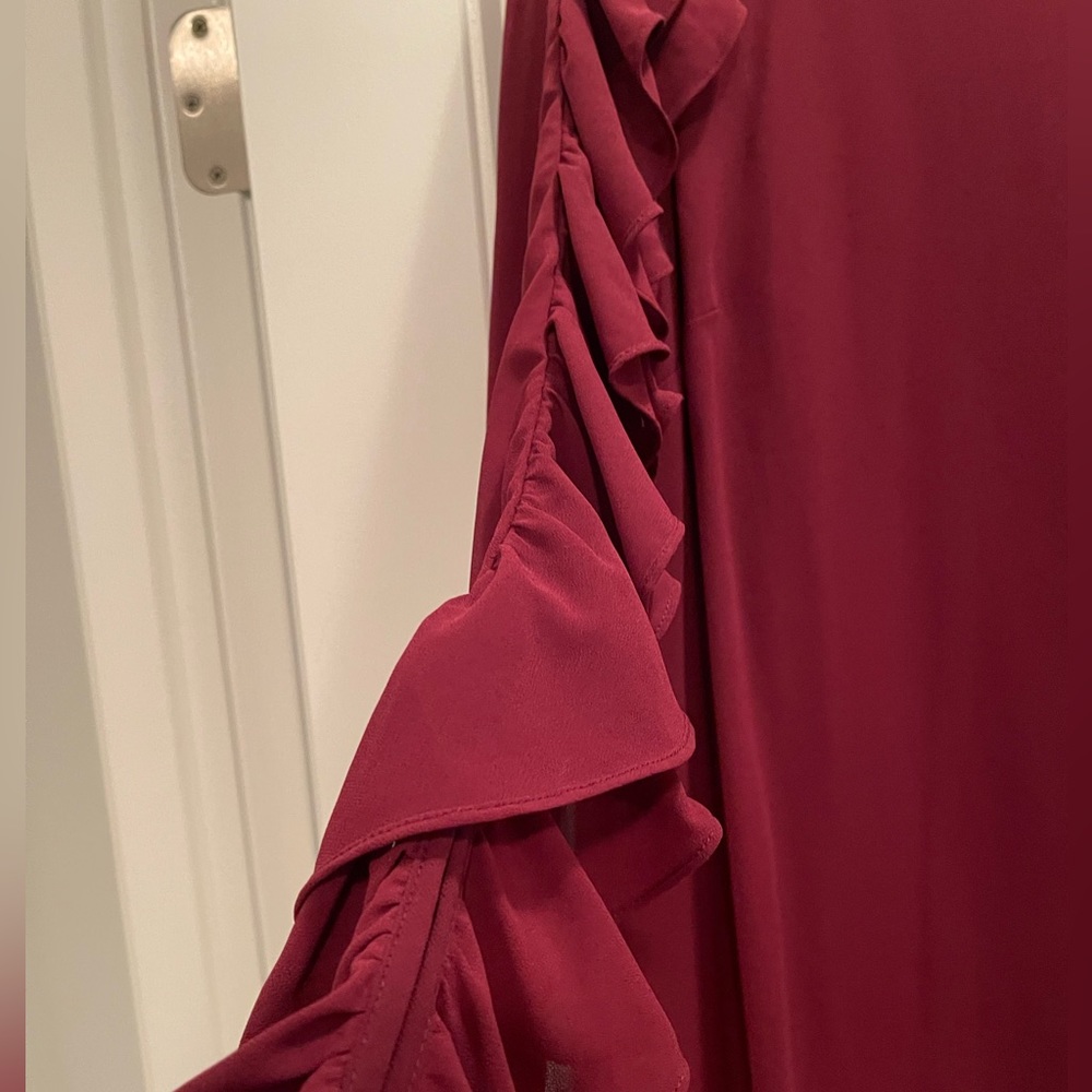 Lulus Ruffle Sleeve Dress - Picture 2 of 2